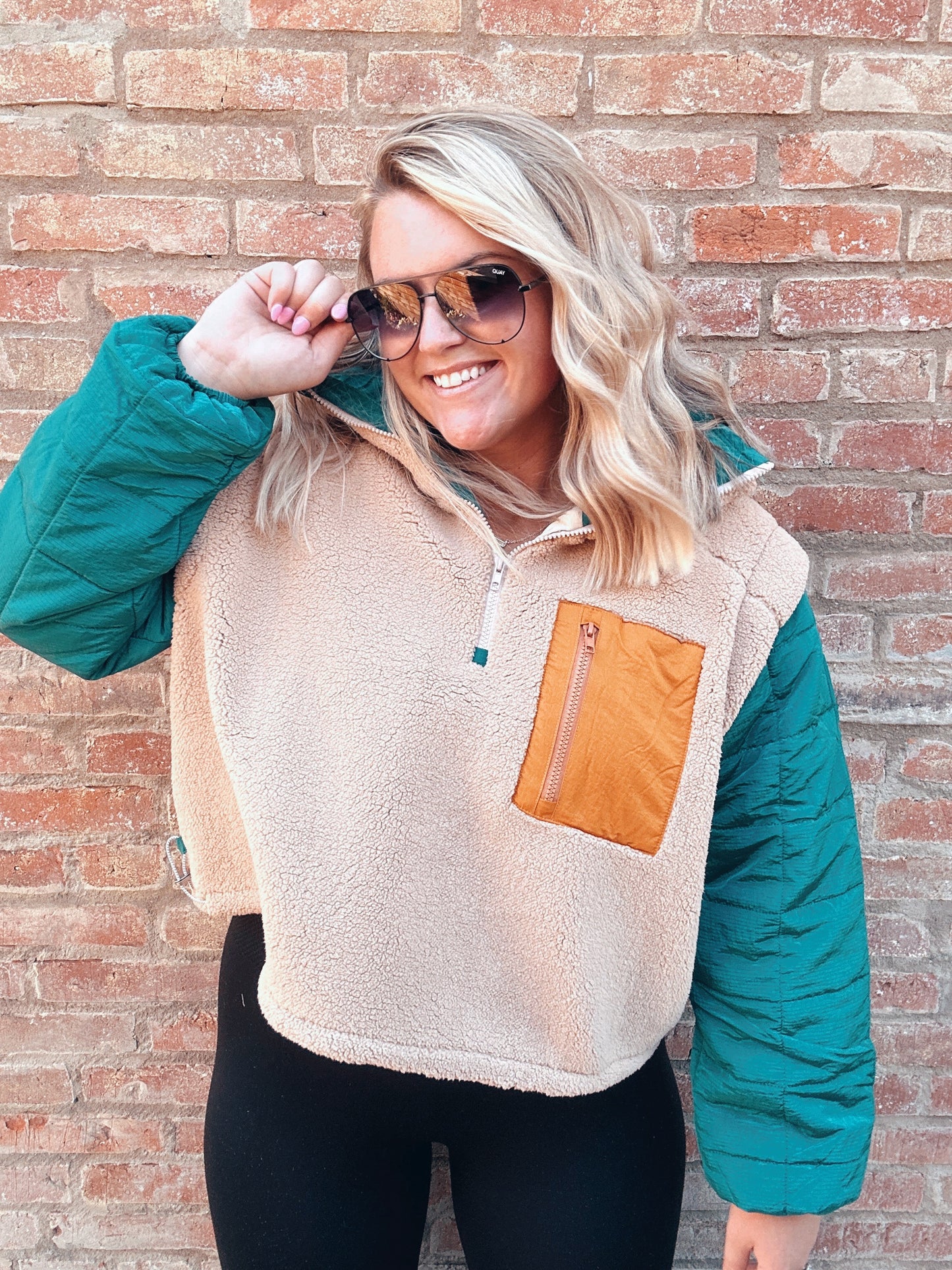 The Making Me Cozy Quilted Pullover