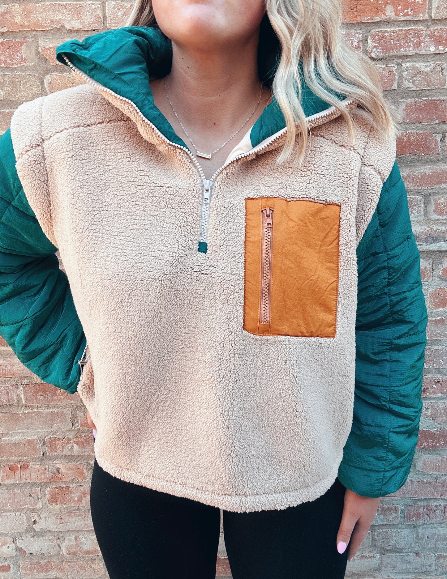 The Making Me Cozy Quilted Pullover