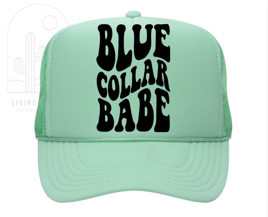 BLUE COLLAR BABE TRUCKER HAT