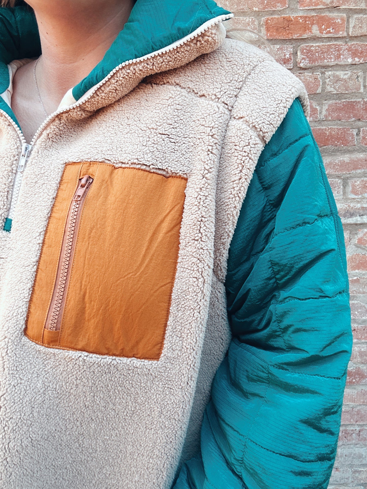 The Making Me Cozy Quilted Pullover