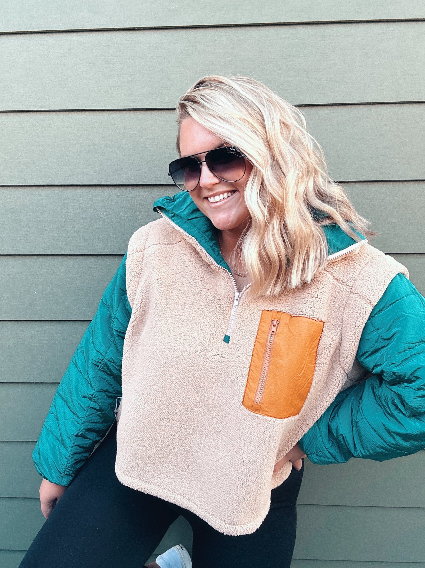 The Making Me Cozy Quilted Pullover