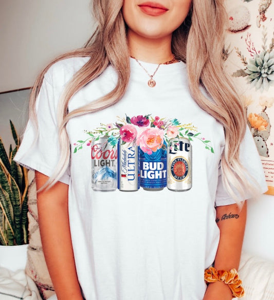 Floral Beer Graphic Tee