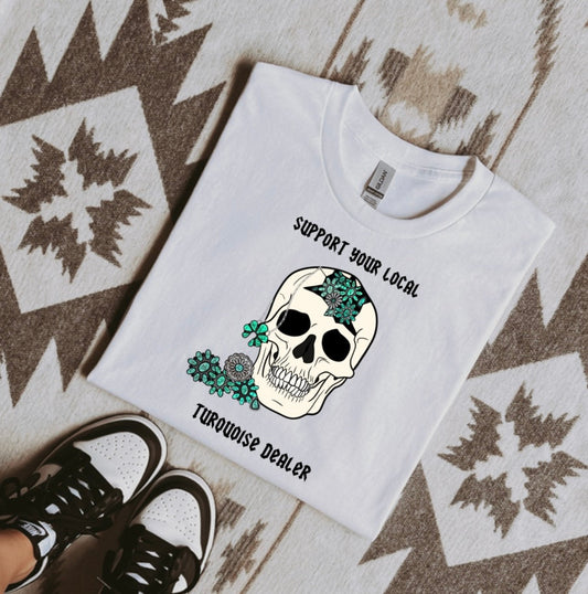 Support Turquoise Graphic Tee