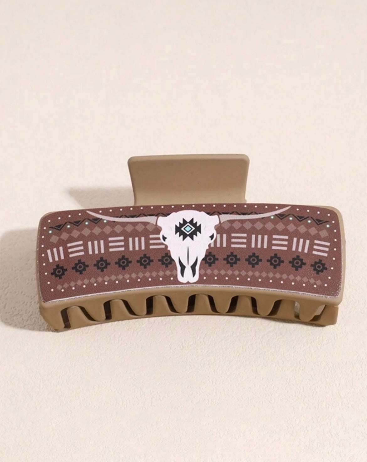 Bull Leather Claw Clip