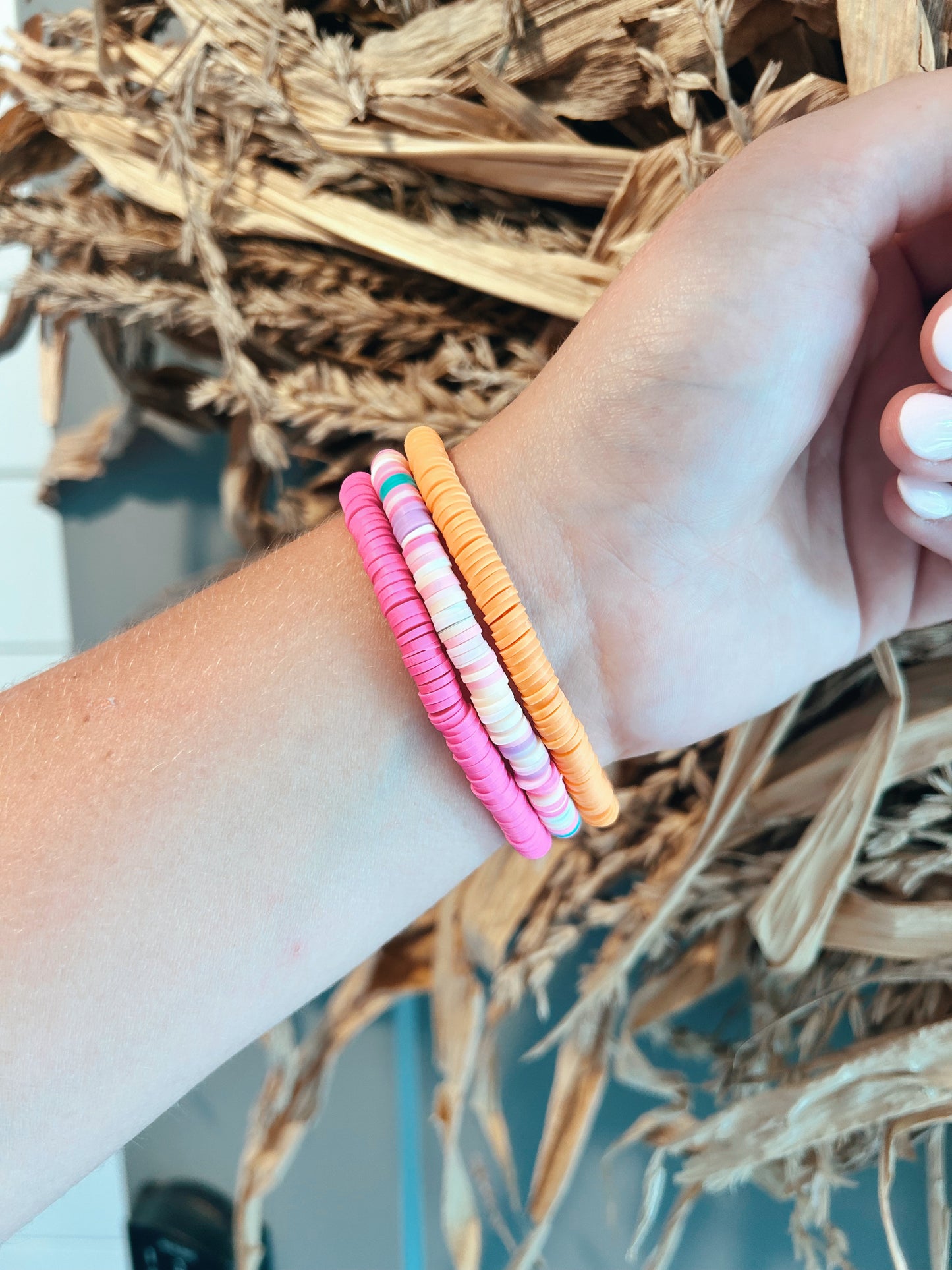 The Surfer Girl Bracelet in Pink