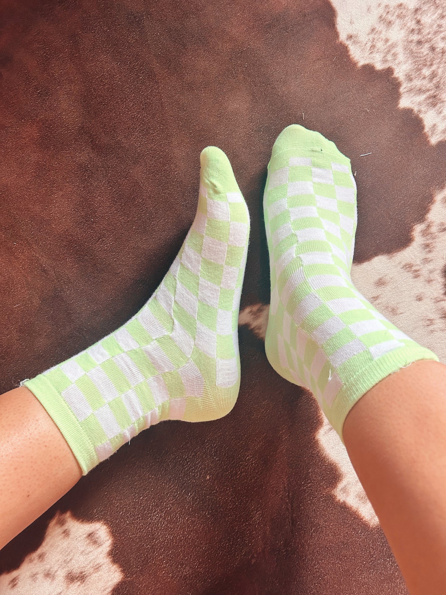 The Skater Girl Socks in Green