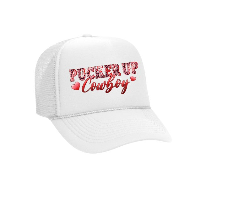 Pucker Up Cowboy Trucker Hat