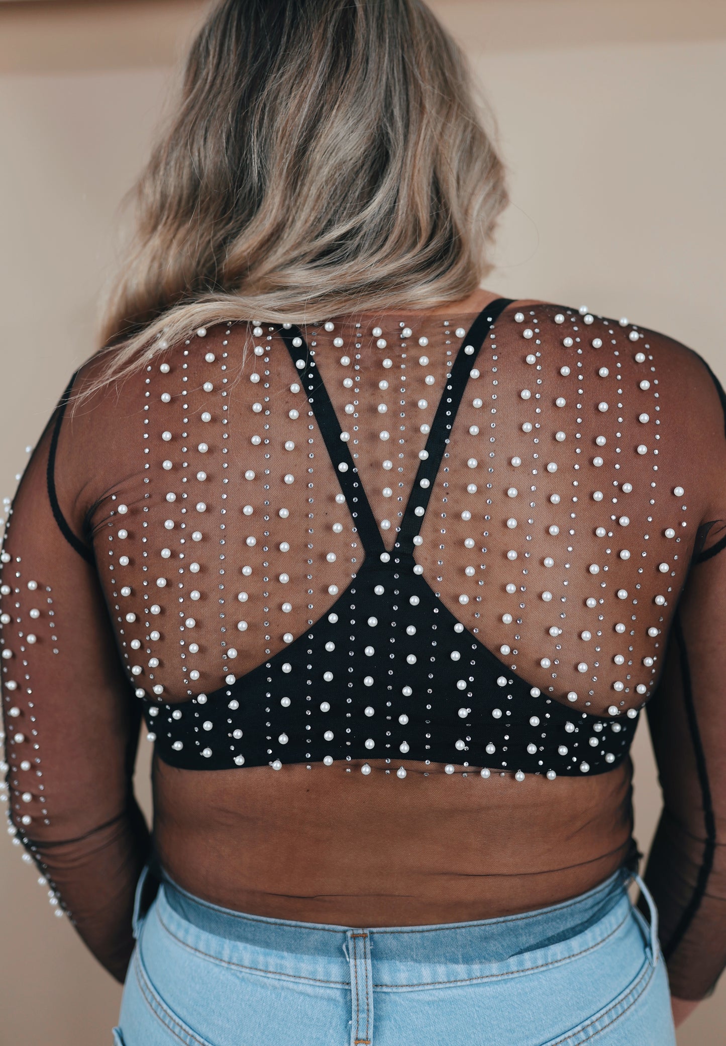 The Pearl Polley Top in Black