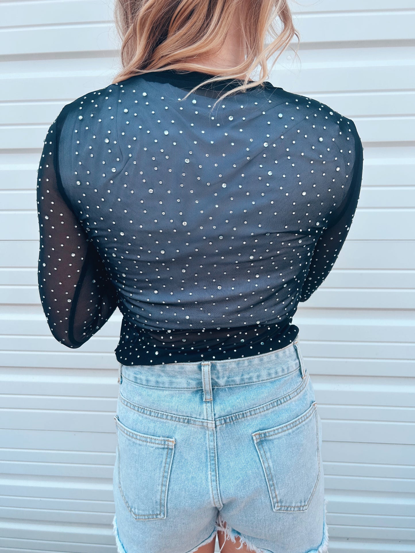 The Kyla Rhinestone Top