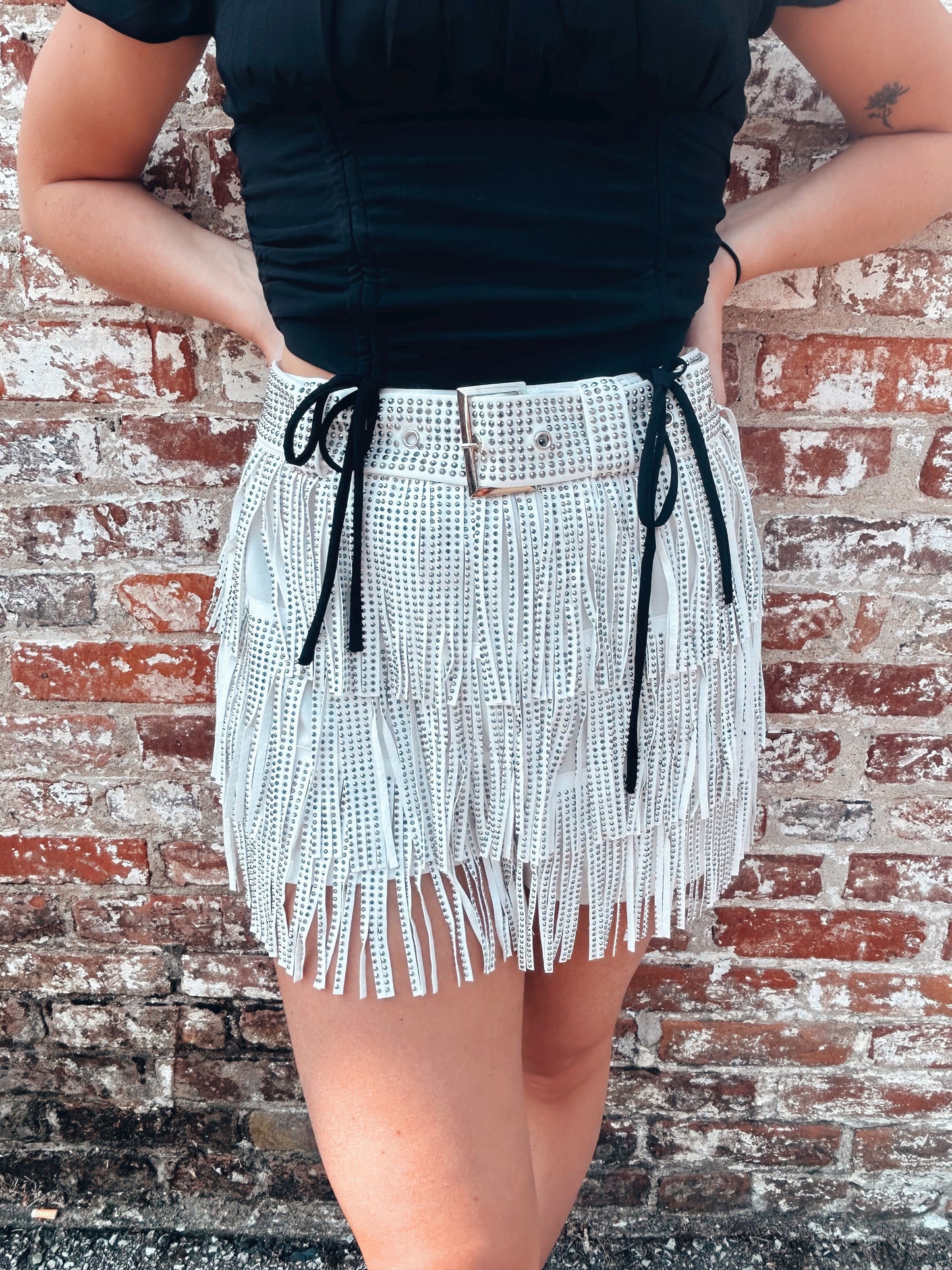 The Dolly Fringe Skort