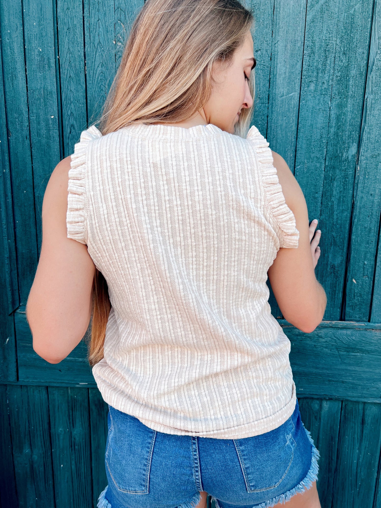 The Briley Ruffle Tank