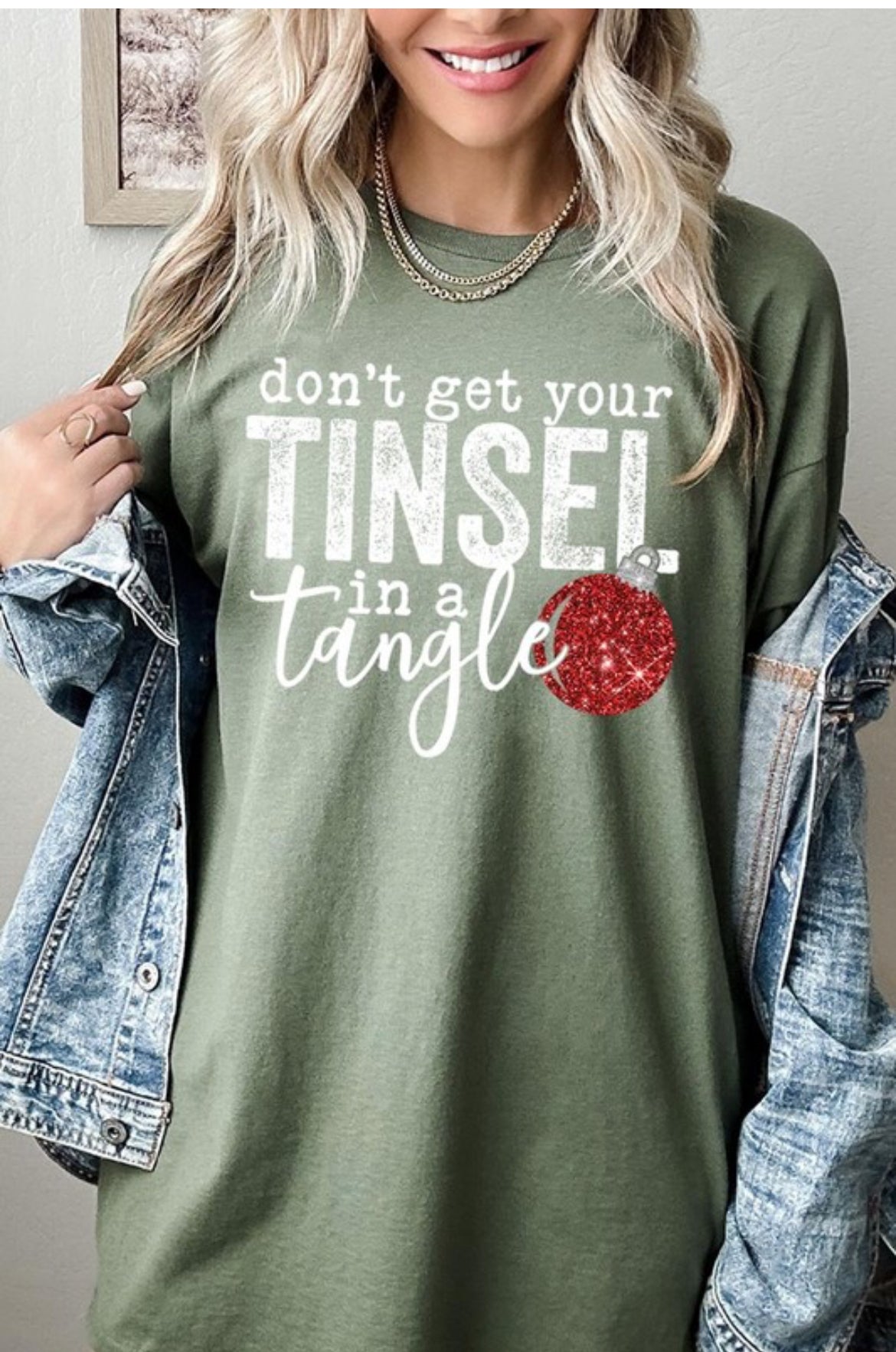 Tangled Tinsel Top