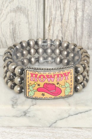 Howdy Leather Bracelet