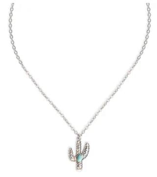 Desert Bloom Saguaro Cactus Necklace