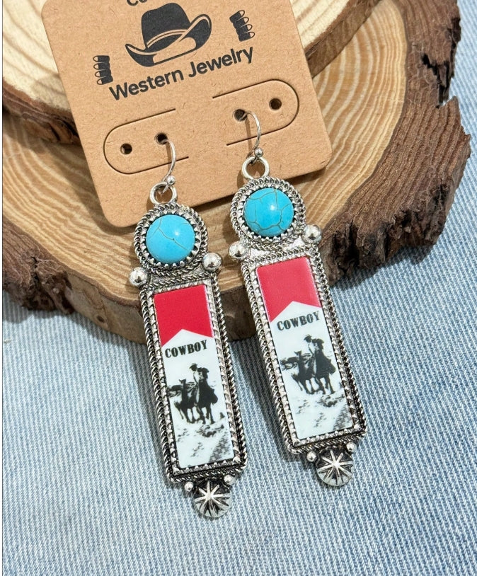 Marlboro Cowboy Earrings