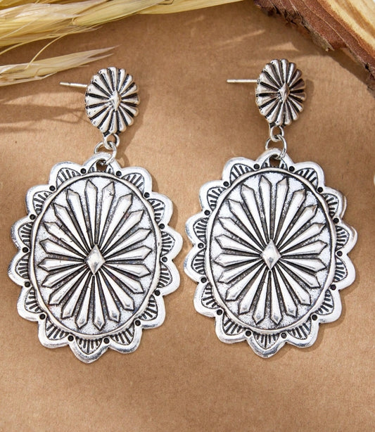 Lone Star Concho Earrings