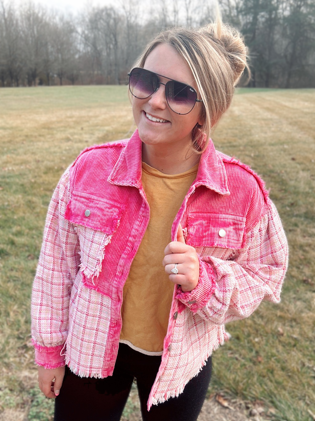 The Poppey Pink Shacket