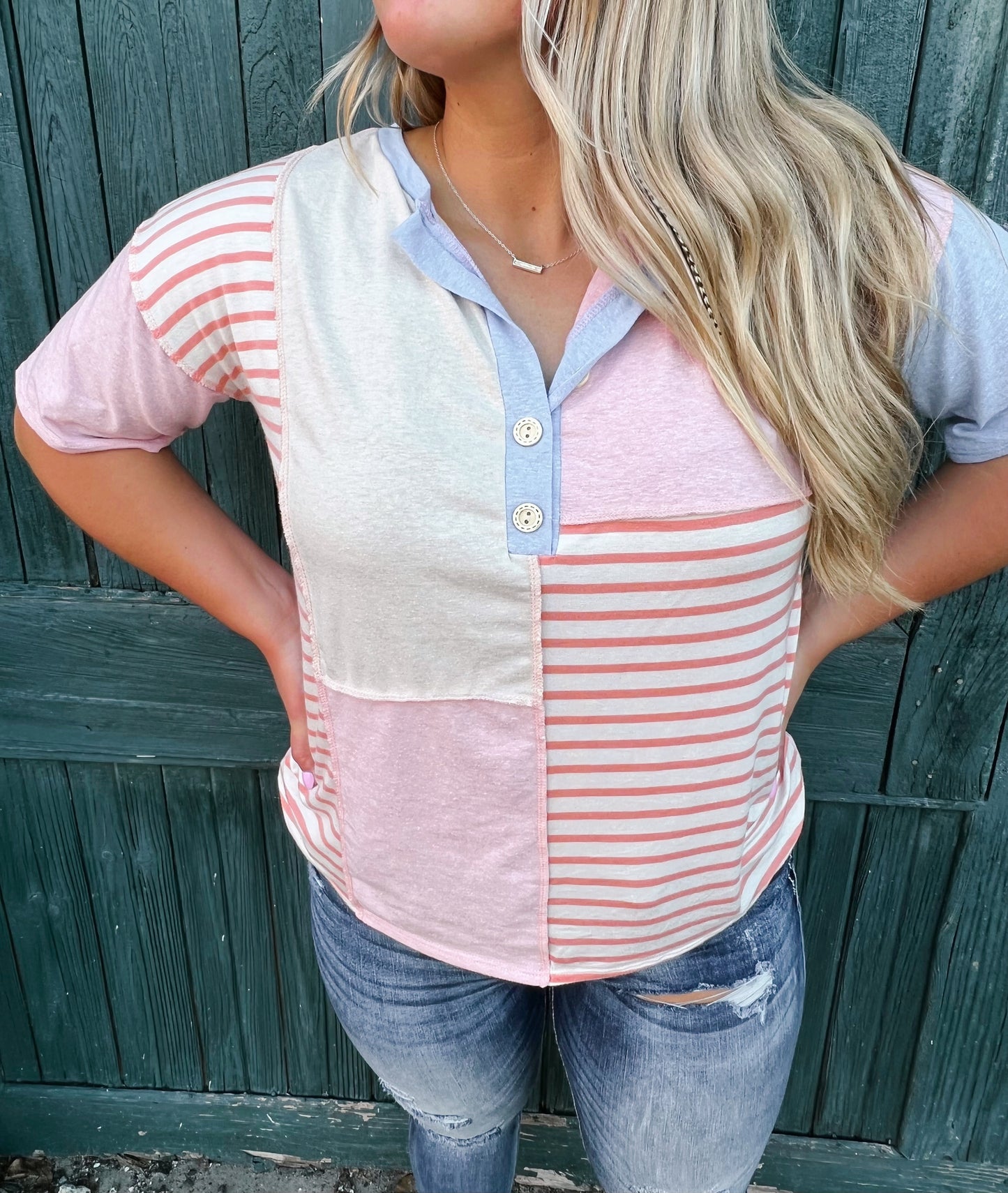 The Emily Colorblock Top