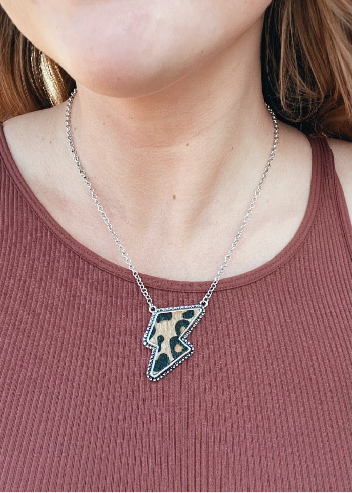 The Cheetah Bolt Necklace