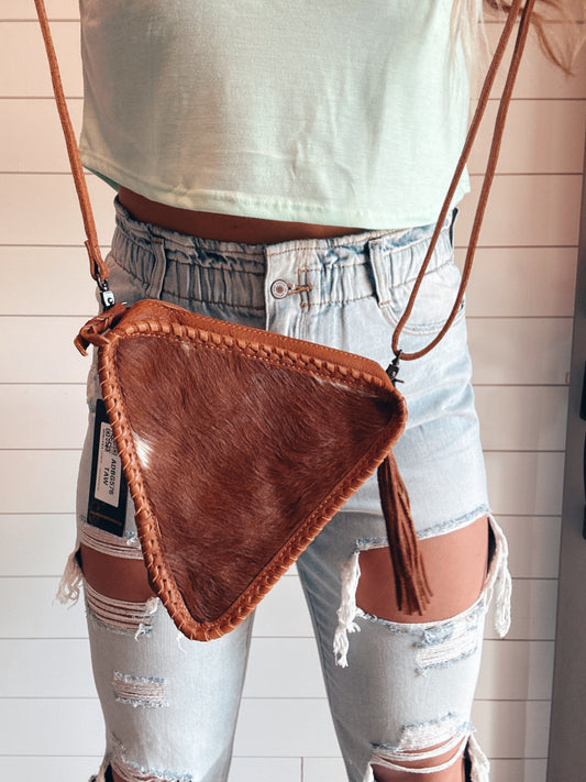 The Cowhide Tangle Purse