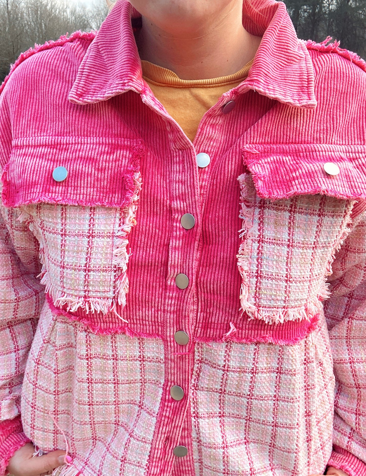 The Poppey Pink Shacket