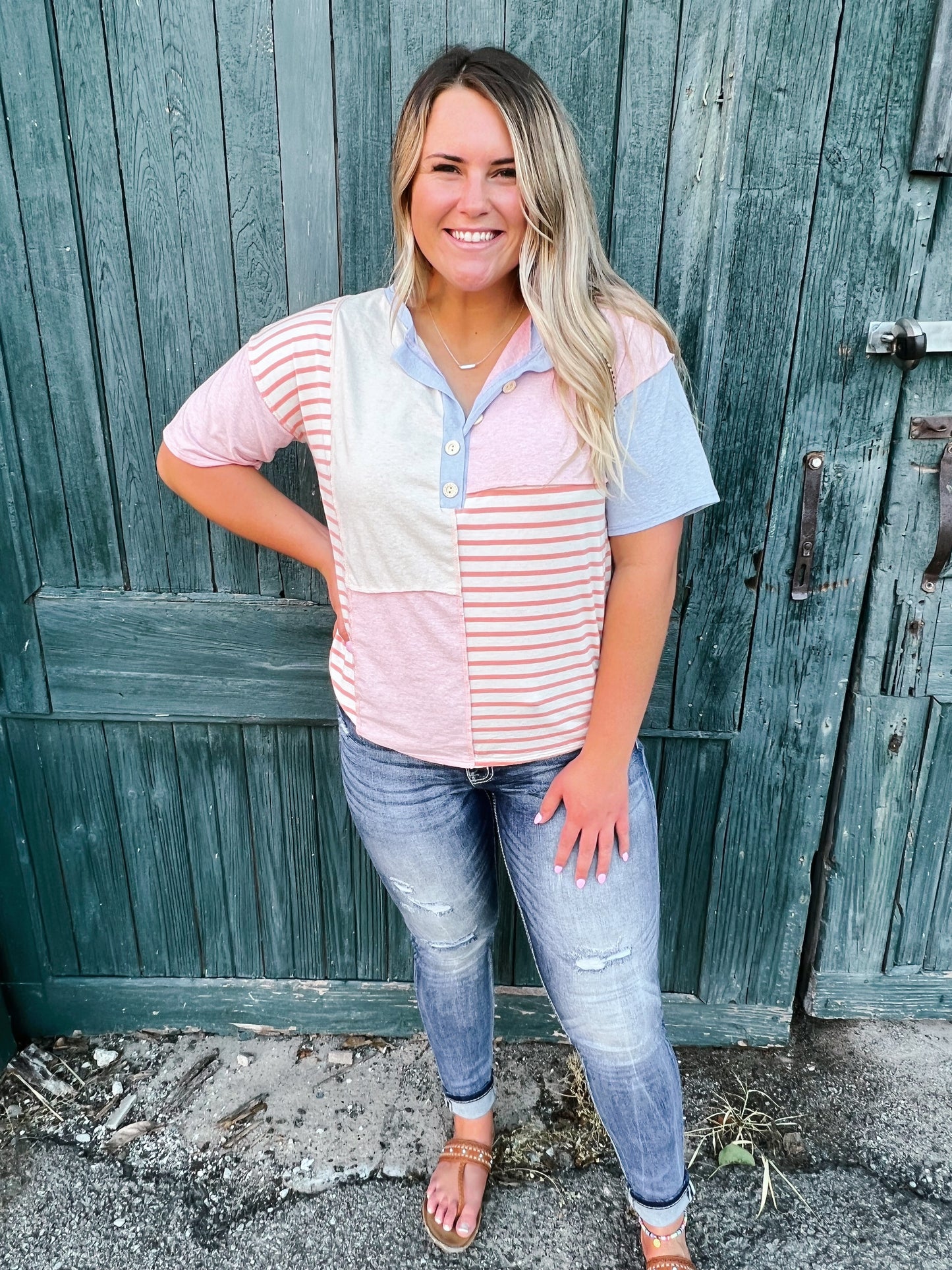 The Emily Colorblock Top